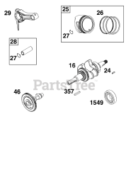 Briggs & Stratton 19N137-0087-H5 - Briggs & Stratton Horizontal Engine Crankshaft Group