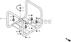 Honda EZ1400 A (EZEY) - Honda Generator, Made in Japan (SN: EZEY-1000001 - EZEY-9999999) FRAME
