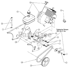 Mastercraft 31A-140-515 - Mastercraft Snow Thrower (1998) Fuel Tank/Drive Assembly
