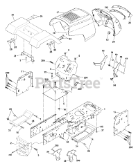 Poulan 259724 - Poulan Lawn Tractor (2001) Chassis And Enclosures
