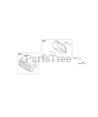 Briggs & Stratton 122R02-0118-H1 - Briggs & Stratton Vertical Engine Exhaust System