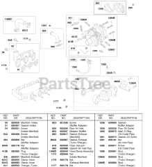Briggs & Stratton 58A447-0481-E2 - Briggs & Stratton Horizontal Engine Turbo Charger, Intake Manifold, Exhaust Manifold
