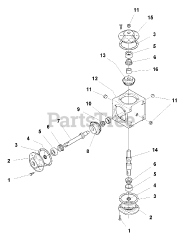 Simplicity 1694072 - Simplicity 60" Mower Deck Gearbox - SERVICE PARTS, 48" &amp; 60" Decks (1717069)