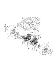 MTD RZT-42 (17AC2ACG004) - MTD Gold Zero-Turn Mower (2008) (Ace Hardware) Rear Drive &amp; Wheels