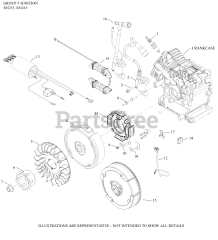 Kohler RH255-0001 - Kohler RH Series Engine, Basic Version, 5.5hp, 4.2kW 05 Ignition/Charging