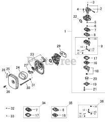 Shindaiwa T 220 - Shindaiwa String Trimmer Carburetor / Air Filter
