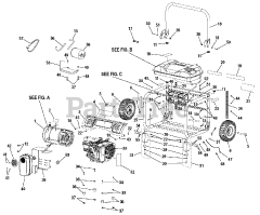 Husky HU 50011 - Husky 5,000 Watt Portable Generator General Assembly