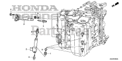 Honda BF250 A XXCA (BBJJ) - Honda Marine Engine, Made in Japan (SN: BBJJ-8000001 - BBJJ-9999999) SPARK PLUG