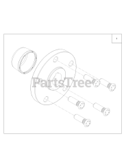 Toro 72028 (7500-D) - Toro 60" Z Master Zero-Turn Mower, Rear-Discharge Deck (SN: 416262337 - 416288793) 5 Stud Wheel Hub Kit Assembly No. 135-5333