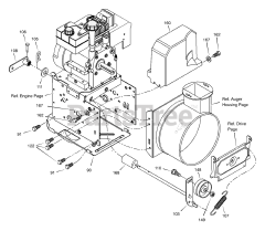 Murray 624508x61D - Murray 24" Snow Thrower (2003) Frame