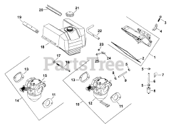 Kohler TH18-54501 - Kohler Triad Engine, Basic Version, 18hp, 13.4kW Fuel System 8-28-5 (TP-2481)