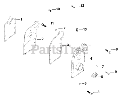 Kohler K582-36344 - Kohler K-Series Engine, Made for Ingram Mfg., 23hp, 17.16kW Gear Cover REV. 8/28/2006