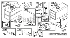 Briggs & Stratton 221437-0338-01 - Briggs & Stratton Horizontal Engine