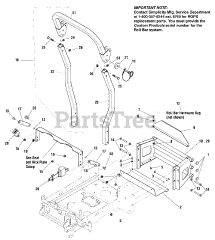 Simplicity 5900821 - Simplicity Citation 61" Zero-Turn Mower, 28hp Briggs & Stratton Rear Bumper Group - 61" Models &amp; 52" Models S/N: 2014624506 &amp; Above