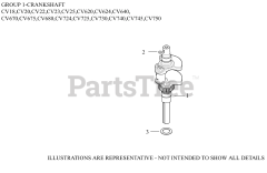 Kohler CV20-65597 - Kohler Command PRO Engine, Made for Scag, 20hp, 14.9kW 01 CrankShaft