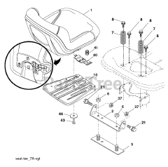 Husqvarna LTH 151 (960410207-00) - Husqvarna Lawn Tractor (2010-09) SEAT