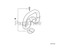 Echo SRM-251 E - Echo String Trimmer (SN: 08001001 - 08999999) Front Handle