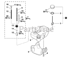 Echo PPF-280 - Echo Pole Saw (SN: E09612001001 - E09612999999) Fuel System S/N: E09612001001-E09612002398