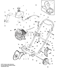 Simplicity 551 E (1692321) - Simplicity 20" Snow Thrower, 5hp (SN: 20000 & Below)