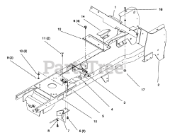 Toro 72042 (264-6) - Toro Yard Tractor (SN: 069000001 - 069999999) (1996) Frame