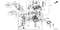 Honda EB4000X AT1 (EBSC) - Honda Generator, Made in China (SN: EBSC-1000001 - EBSC-1499999) CARBURETOR (2)