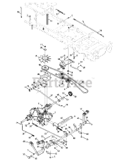 Cub Cadet LTX 1050 KW (13RF91AP056) - Cub Cadet 50" Lawn Tractor (2010 & Before) Drive System