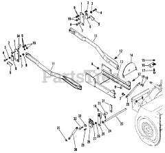 Gravely 834021 - Gravely 40" Snow Blower for GEM Tractor (SN: 000101 & Above)