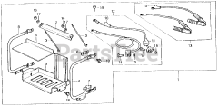 Honda ES3500 K1 A (ES3500) - Honda Generator, Made in Japan (SN: ES3500-1100014 - ES3500-1129443) BATTERY SET PLATE + BATTERY
