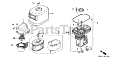 Honda GX390 K1 QWH2/A (GCAA) - Honda Engine, Made in Japan (SN: GCAA-3400001 - GCAA-9999999) AIR CLEANER (3)
