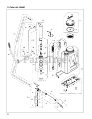 RedMax BM 46 I - RedMax Backpack Sprayer (2008-01) 002 - FUNCTIONAL PARTS