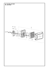 Husqvarna HS 166 AE (531451001) - Husqvarna Engine AIR FILTER