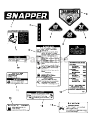 Snapper C 3317523BVE (7800368) - Snapper 33" Rear-Engine Riding Mower, 17.5hp, CARB
