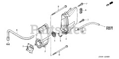 Honda BF15 D4 LGA (BALJ) - Honda Outboard Engine, Made in Japan (SN: BALJ-1100001 - BALJ-1199999) MUFFLER COVER