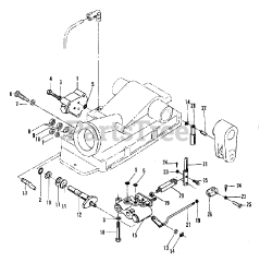 Simplicity 9518 (2097355) - Simplicity Compact Tractor, Diesel Linkage &amp; Valve Group (3486I73)