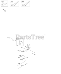 Briggs & Stratton 21B707-0505-E1 - Briggs & Stratton Vertical Engine Controls, Fuel Supply