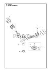 Husqvarna 531262201 - Husqvarna Engine (2022-01) PISTON &amp; CRANKSHAFT