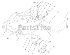 Toro 20784 - Toro 53cm Super Recycler Walk-Behind Mower (SN: 220000001 - 220999999) (2002)