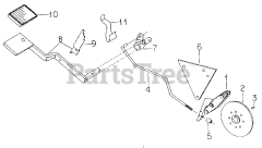 Cub Cadet 1100 (2050590U) - Cub Cadet Garden Tractor Brakes &amp; Connections