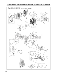 RedMax EBZ 5100 RH - RedMax Backpack Blower (SN: 70100001 - 70700000) (2007-01)