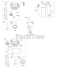 Briggs & Stratton 44N677-0017-B1 - Briggs & Stratton Vertical Engine Engine Sump, Oil Pump, Dipstick/Tube Assembly
