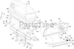 Toro 78555 - Toro 72" E-Z Vac Triple Bagging System (SN: 412200000 - 418159999) Hood Assembly