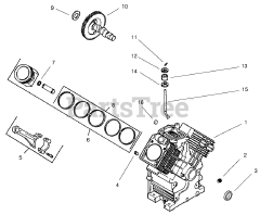 Toro 73471 (518 xi) - Toro Garden Tractor (SN: 000000001 - 000999999) (2000) Group 2-Crankcase (model 73471 Only)