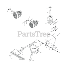 Scag STTII-61V-31DFI - Scag Turf Tiger II 61" Zero-Turn Mower, 31hp Kawasaki (SN: S9200001 - S9299999) (Rev 01) STTII HYDRAULIC SYSTEM - SINGLE CORE COOLER