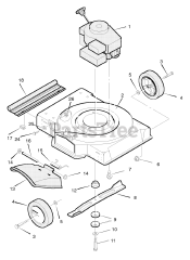Murray 20211x5E - Murray 20" Walk-Behind Mower (1996) Mower Housing Assembly