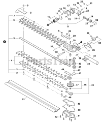 Shindaiwa AHS 254 - Shindaiwa Articulating Hedge Trimmer (SN: T12513001001 - T12513999999)