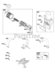 Briggs & Stratton 49E877-0011-G1 - Briggs & Stratton Vertical Engine Air Cleaner Group