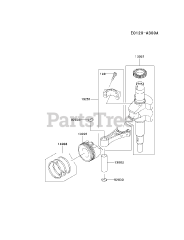 Kawasaki FJ180V-CS09 - Kawasaki Engine PISTON/CRANKSHAFT