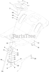 Toro 71254 (XLS 380) - Toro Lawn Tractor (SN: 313000001 - 313999999) (2013) Steering Assembly