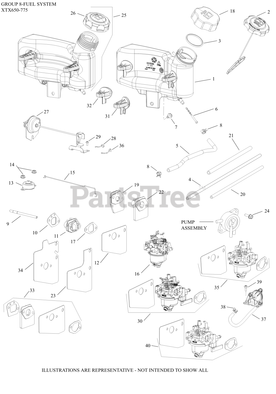 Kohler XTX6503012 Kohler XTX Series Engine, Made for Toro, 6.5 ft