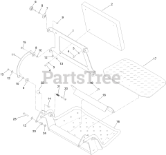 Toro 72523 - Toro 60" GrandStand Multi-Force Stand-On Mower (SN: 411600000 - 999999999) Platform Assembly
